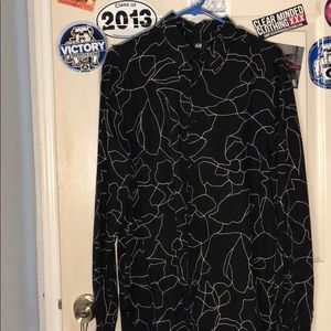 Black long sleeve dress shirt